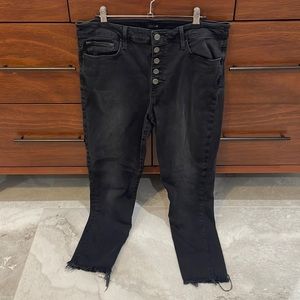 Joes Jeans High Rise Skinny Ankle Black Jeans